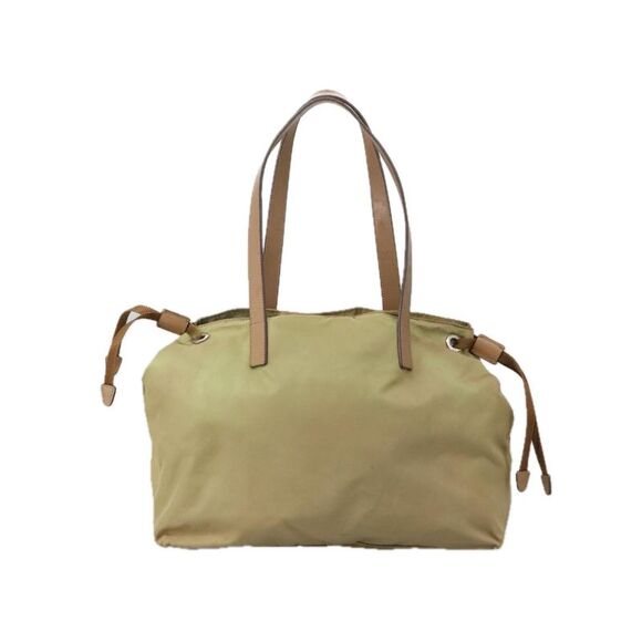 Pre Loved Prada Tessuto Medium ToteShoulder Bag Women Beige Shoulder Bags - Picture 3 of 8